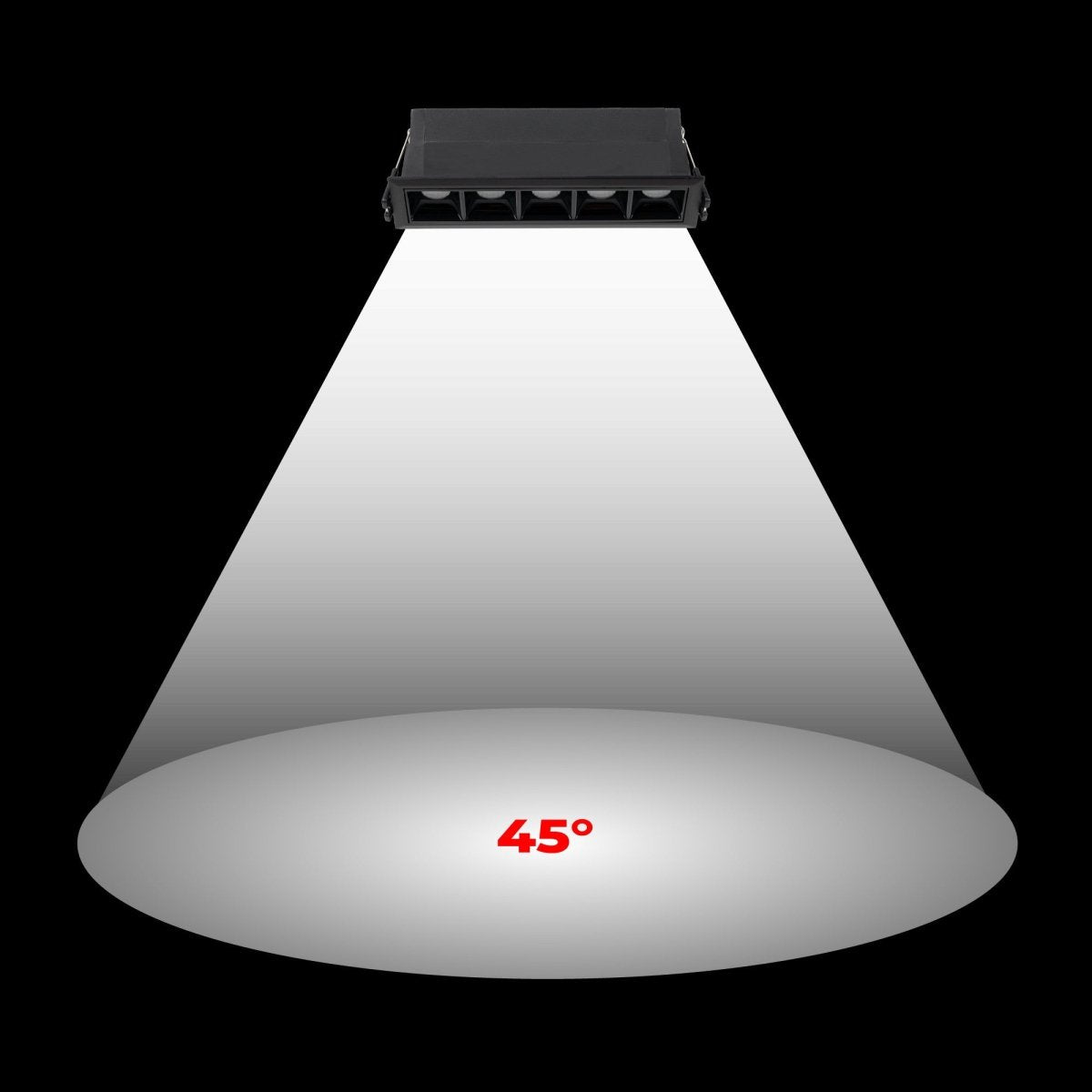 Foco lineal LED empotrable 7W - UGR18 - CRI90 - Driver LIFUD - Barcelona Led-