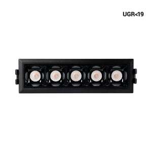 Foco lineal LED empotrable 7W - CCT - UGR18 - CRI90 - IP20 (30)