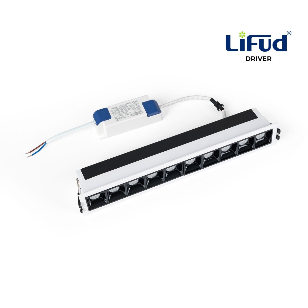 Foco lineal LED empotrable 14W - UGR18 - CRI90 - Driver LIFUD - Barcelona Led-