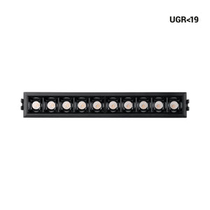 Foco lineal LED empotrable 14W - UGR18 - CRI90 - Driver LIFUD (36)