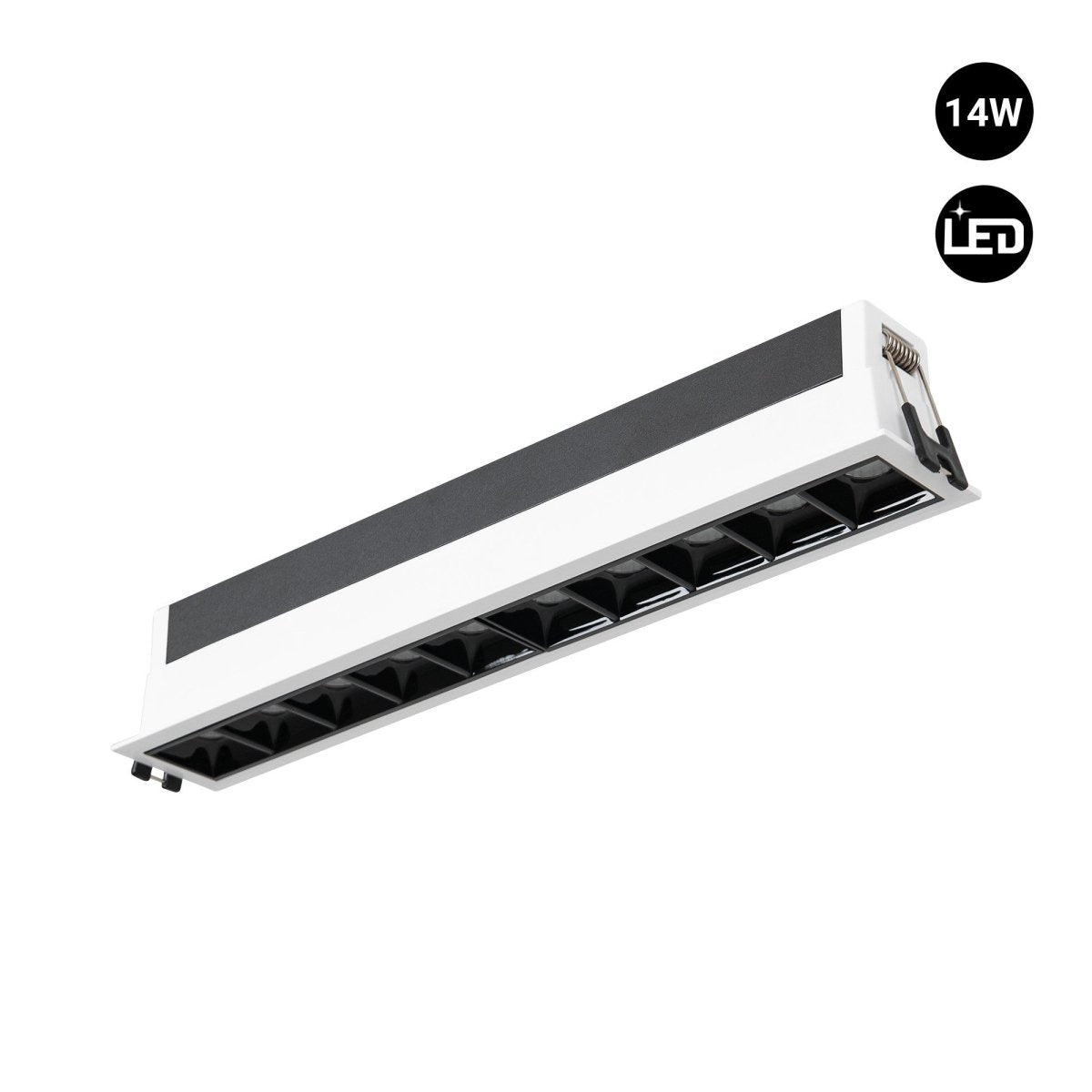 Foco lineal LED empotrable 14W - UGR18 - CRI90 - Driver LIFUD - Barcelona Led-