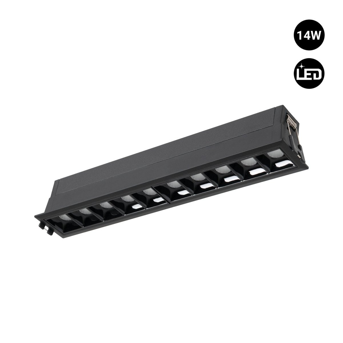 Foco lineal LED empotrable 14W - UGR18 - CRI90 - Driver LIFUD - Barcelona Led-
