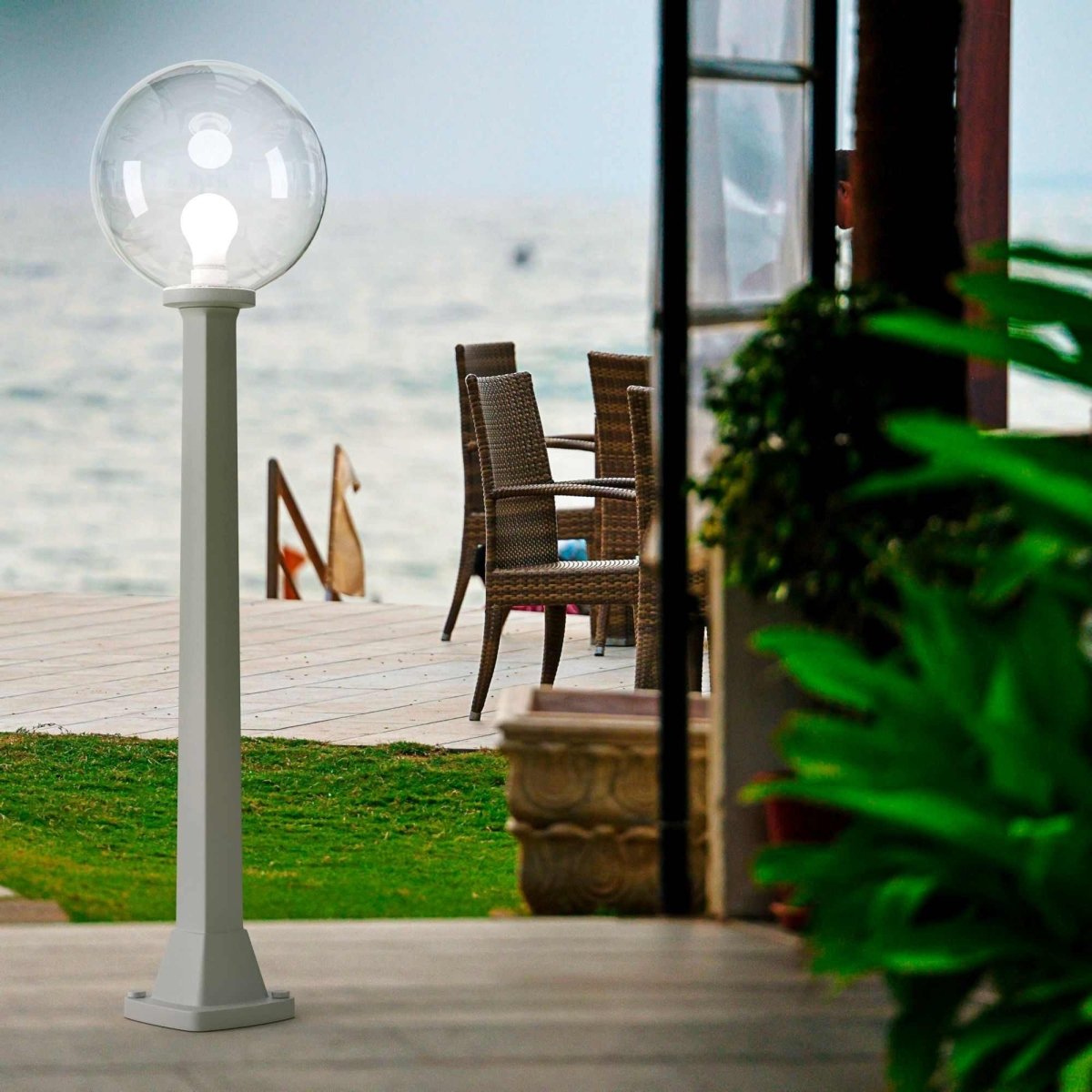 Bolardo de exterior FUMAGALLI "GIAFFA G250" - CCT - E27 - 8,5W - Barcelona Led-