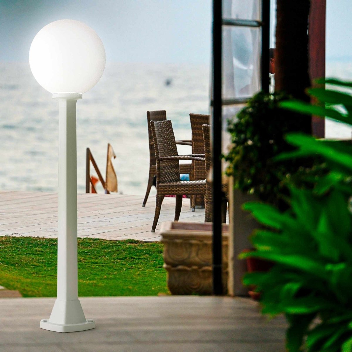 Bolardo de exterior FUMAGALLI "GIAFFA G250" - CCT - E27 - 8,5W - Barcelona Led-