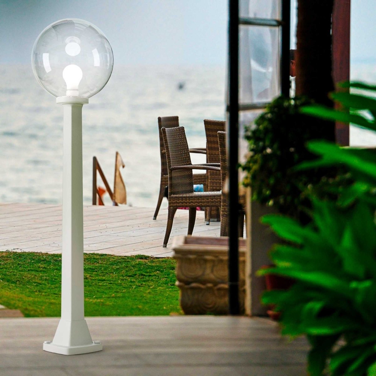 Bolardo de exterior FUMAGALLI "GIAFFA G250" - CCT - E27 - 8,5W - Barcelona Led-