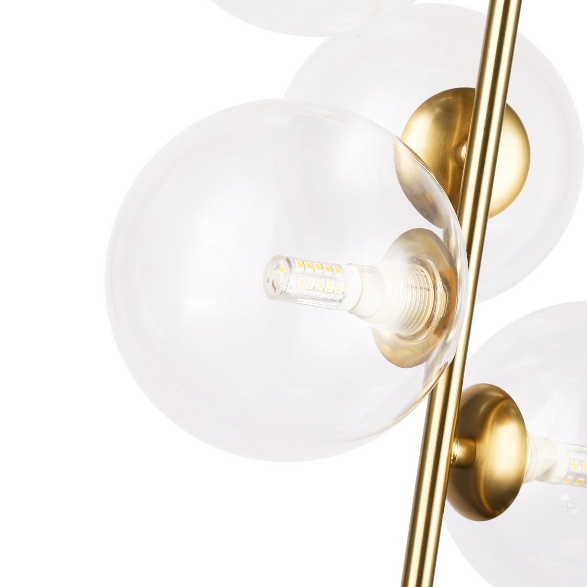 Lámpara colgante con esferas de cristal "ROMEE" - 6 x G9 - Barcelona Led-Decoración