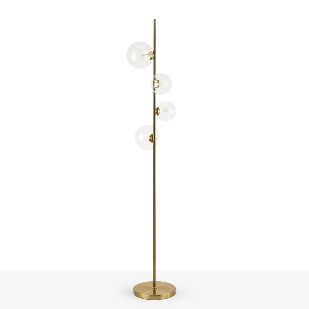 Lámpara de pie con esferas de cristal "STAND"- 4 x G9 - Barcelona Led-Decoración