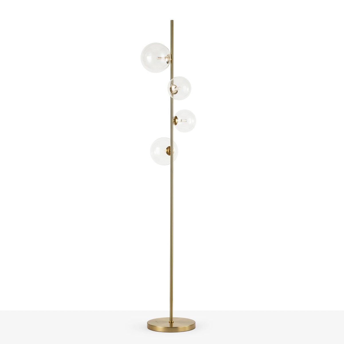 Lámpara de pie con esferas de cristal "STAND"- 4 x G9 - Barcelona Led-Decoración