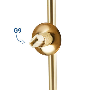 Lámpara de pie con esferas de cristal "STAND"- 4 x G9 (9)