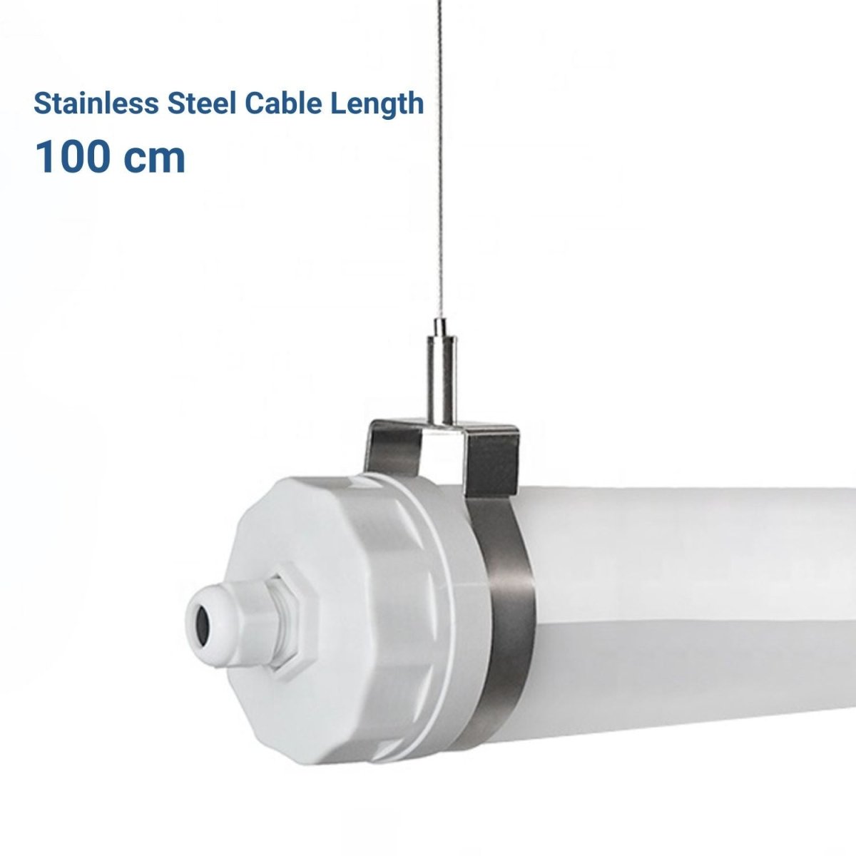 Luminaria estanca tubular para uso industrial - 120cm - 30W - IP65 - IK10 - Barcelona Led-