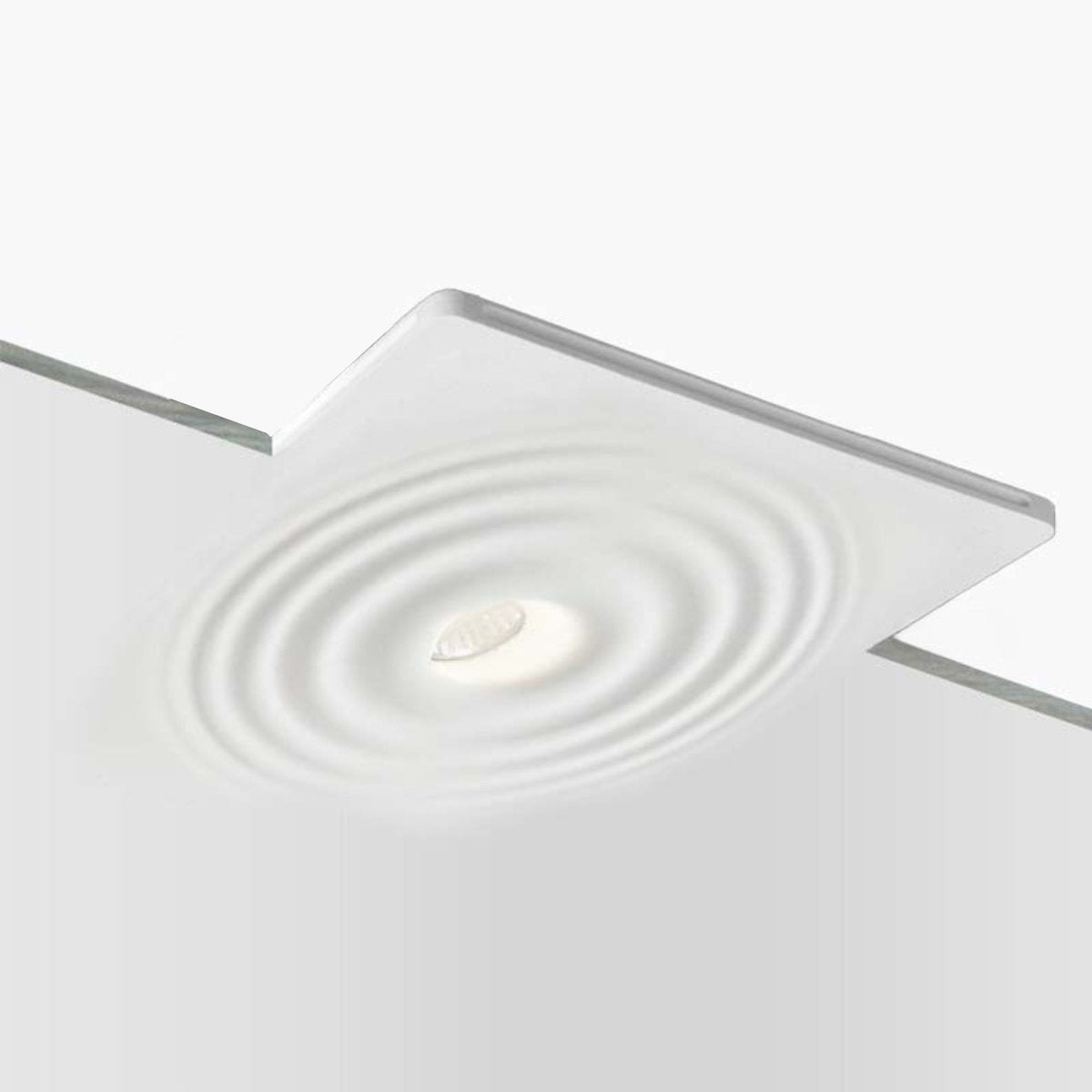 Luminaria integrable de escayola con efecto onda trimless / integración  - 30x30cm - GU10 - Barcelona Led-