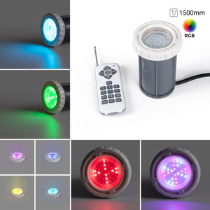 Foco LED sumergible para piscina - 12V AC - 3W - IP68 - Ø94mm (44)