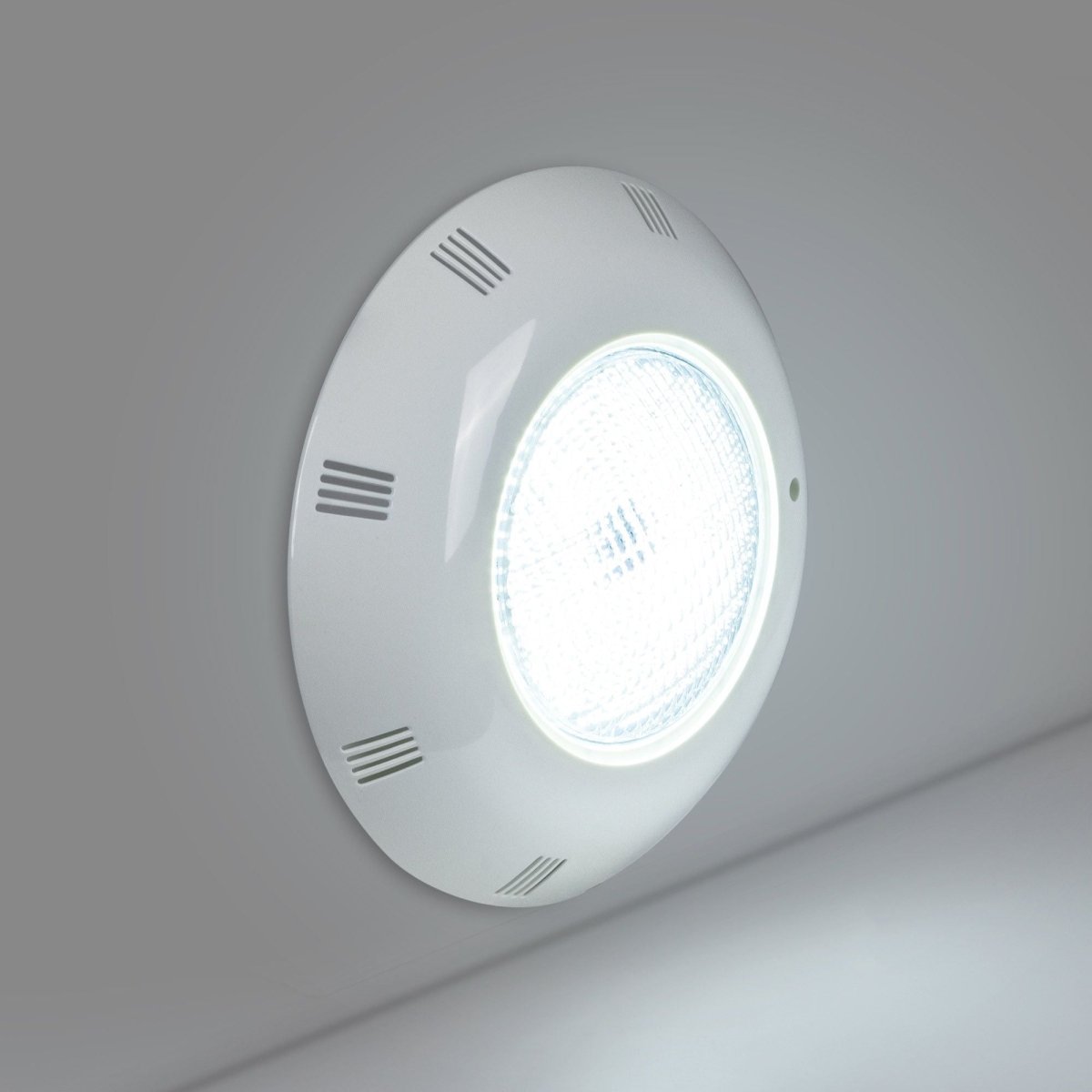 Foco LED sumergible para piscina de fibra - 12V AC - 24W - IP68 - Ø295mm - Barcelona Led-