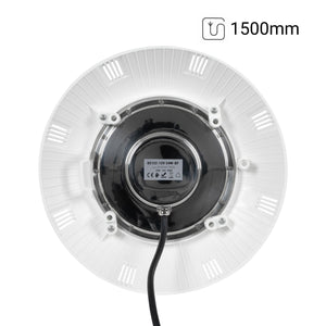 Foco LED sumergible para piscina de fibra - 12V AC - 24W - IP68 - Ø295mm (31)