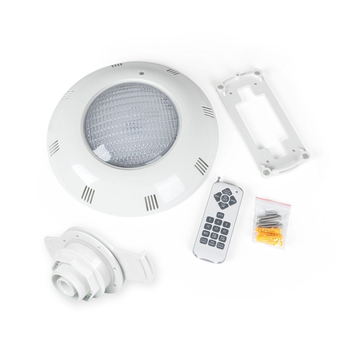 Foco LED sumergible para piscina de fibra - 12V AC - 24W - IP68 - Ø295mm - Barcelona Led-