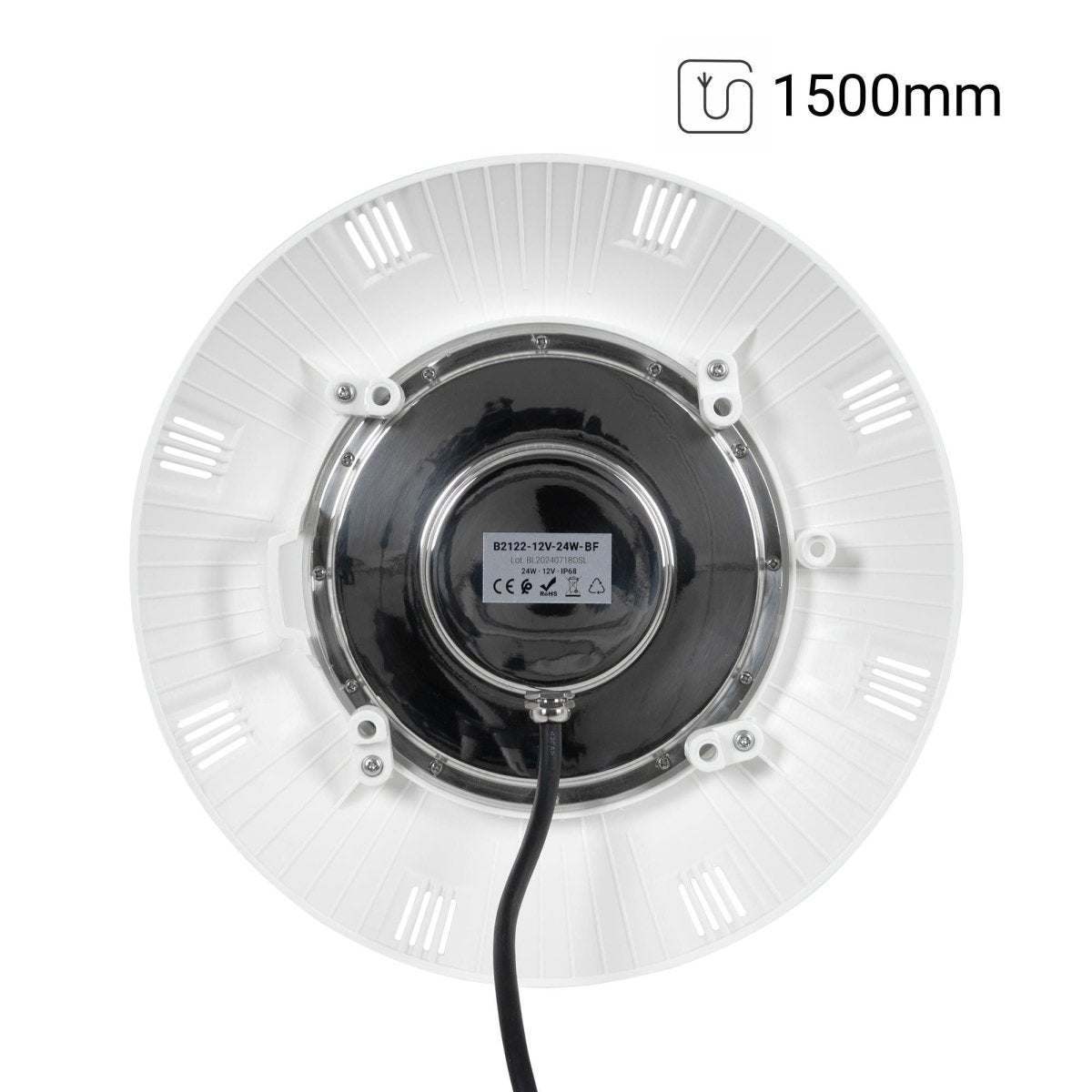 Foco LED sumergible para piscina - 12V AC - 24W - IP68 - Ø295mm - Barcelona Led-