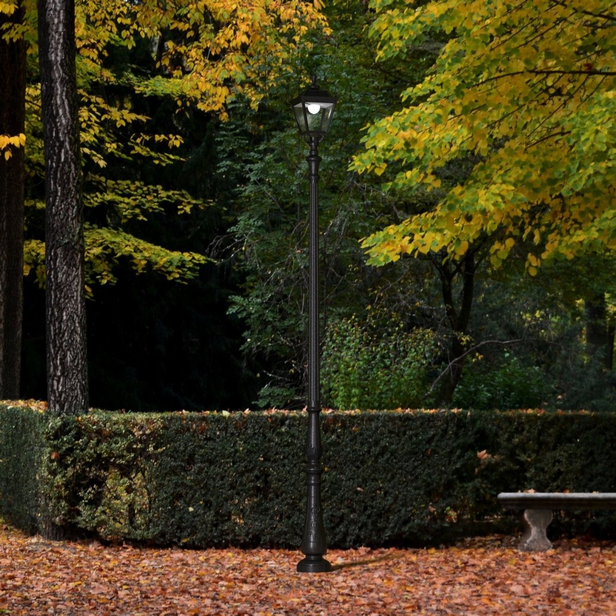 Poste de luz exterior "TOBIA" Fumagalli CCT - 30W - 8 opciones - E27 - Barcelona Led-