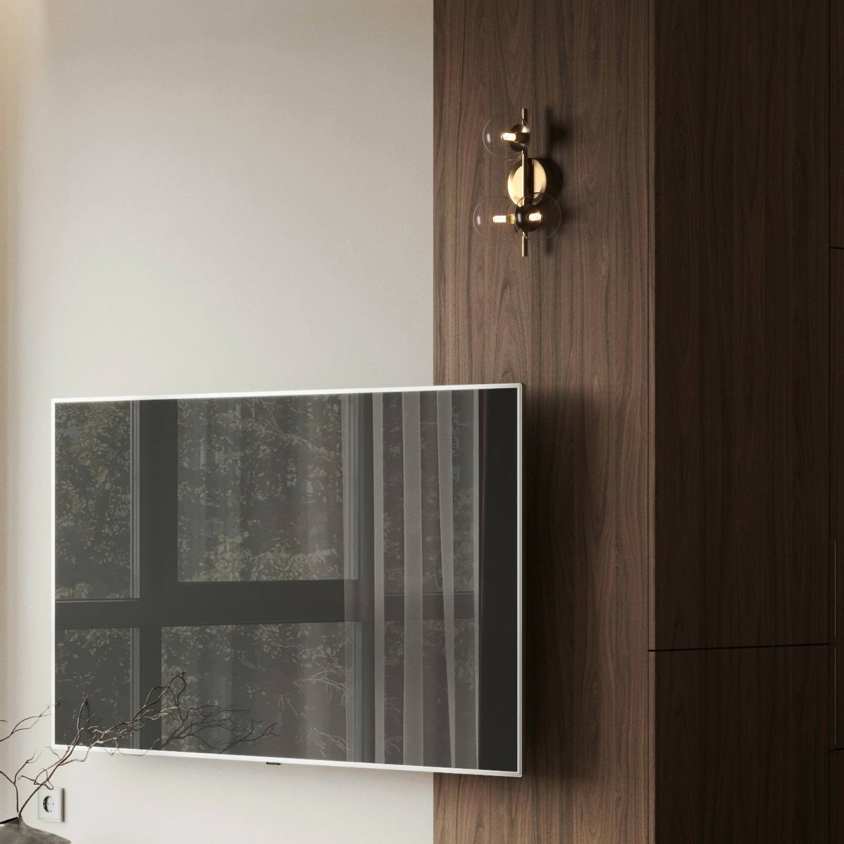 Aplique de pared con esferas de cristal "CATY" - 3 x G9 - Barcelona Led-Decoración