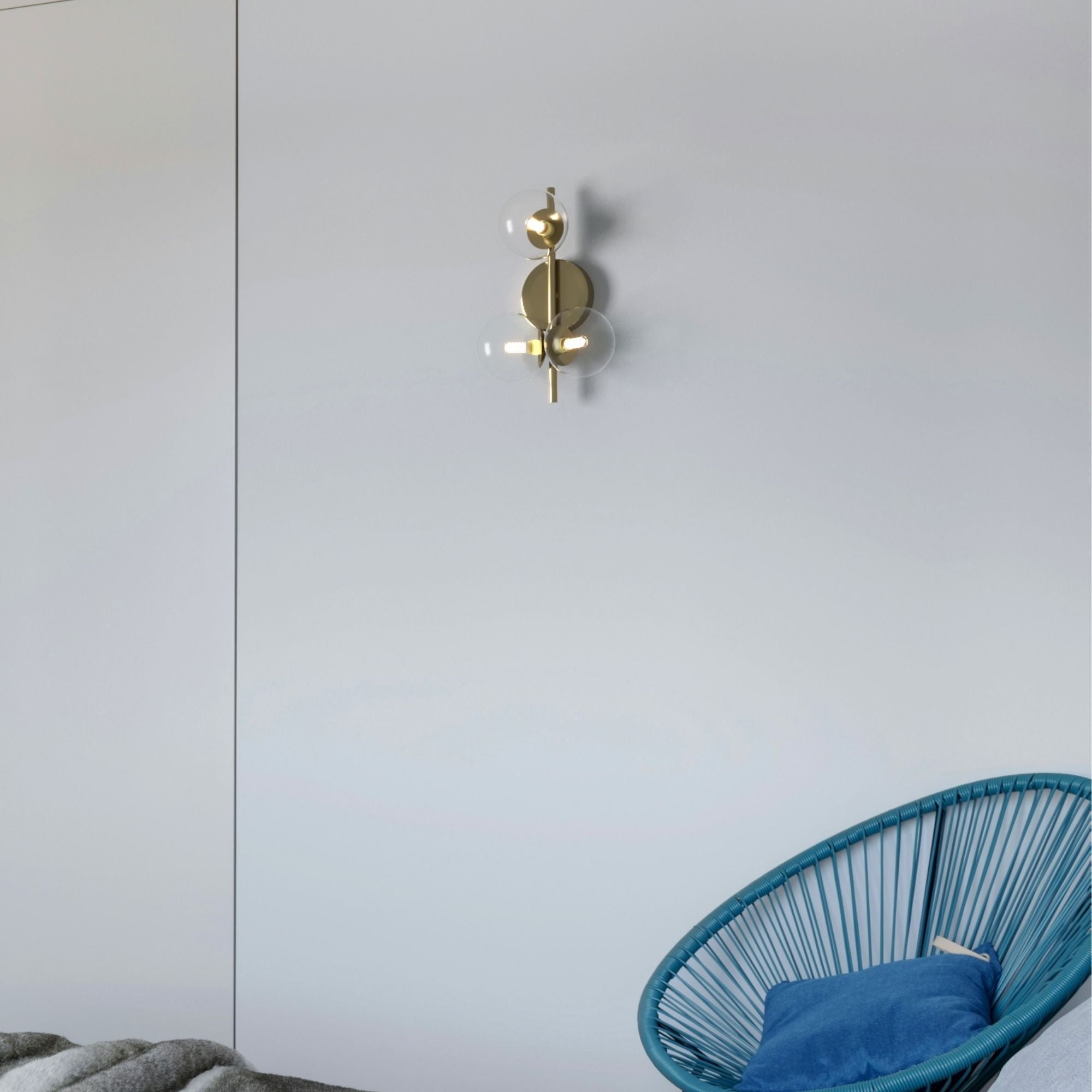 Aplique de pared con esferas de cristal "CATY" - 3 x G9 (16)