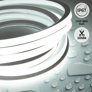 Neón LED flexible 3D  24V DC - 16x16mm - 5 metros - Kit completo - 12W/m - IP67 - Curvatura vertical y horizontal (27)