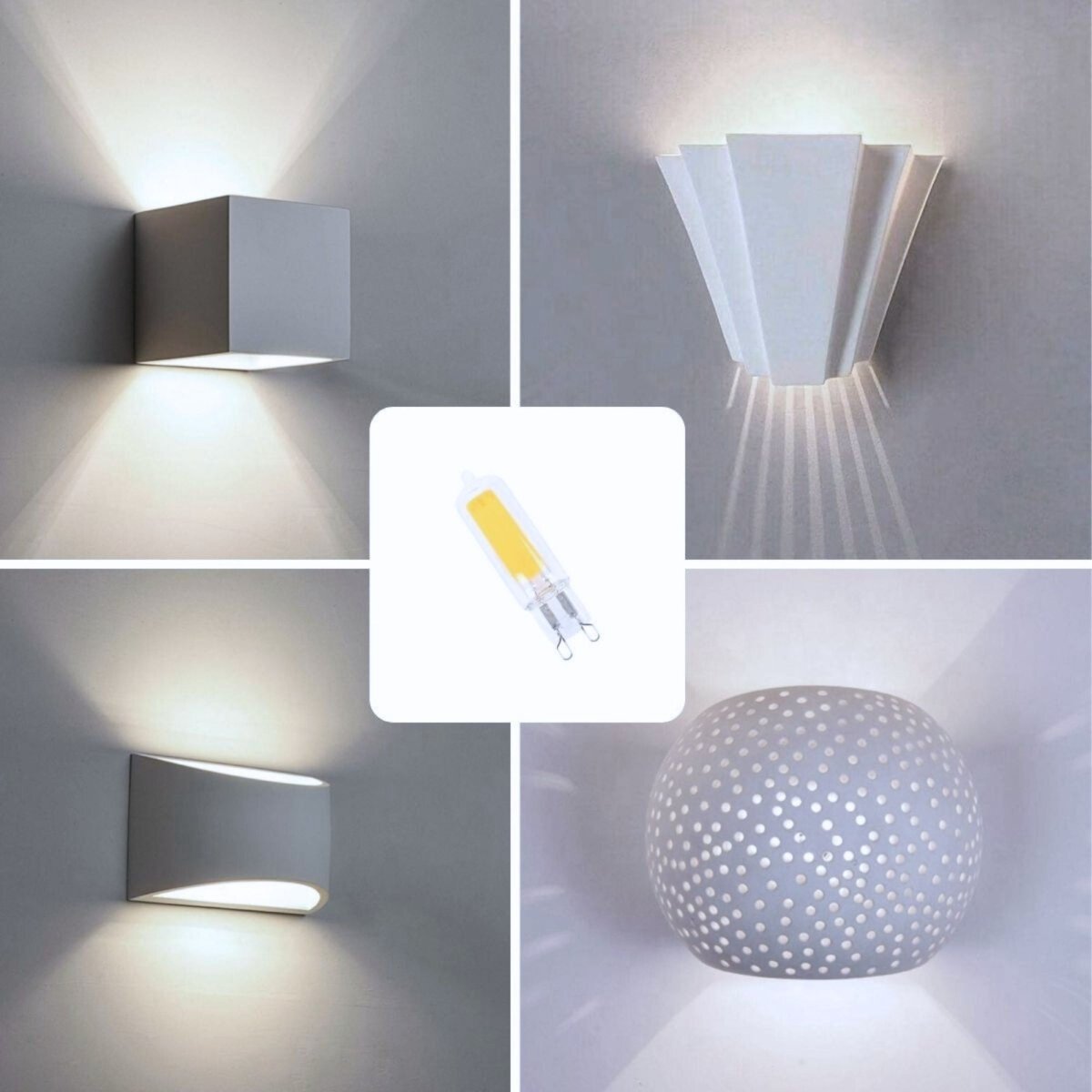 Bombilla LED G9 220-240V AC - COB - 360º - 4W - Barcelona Led-