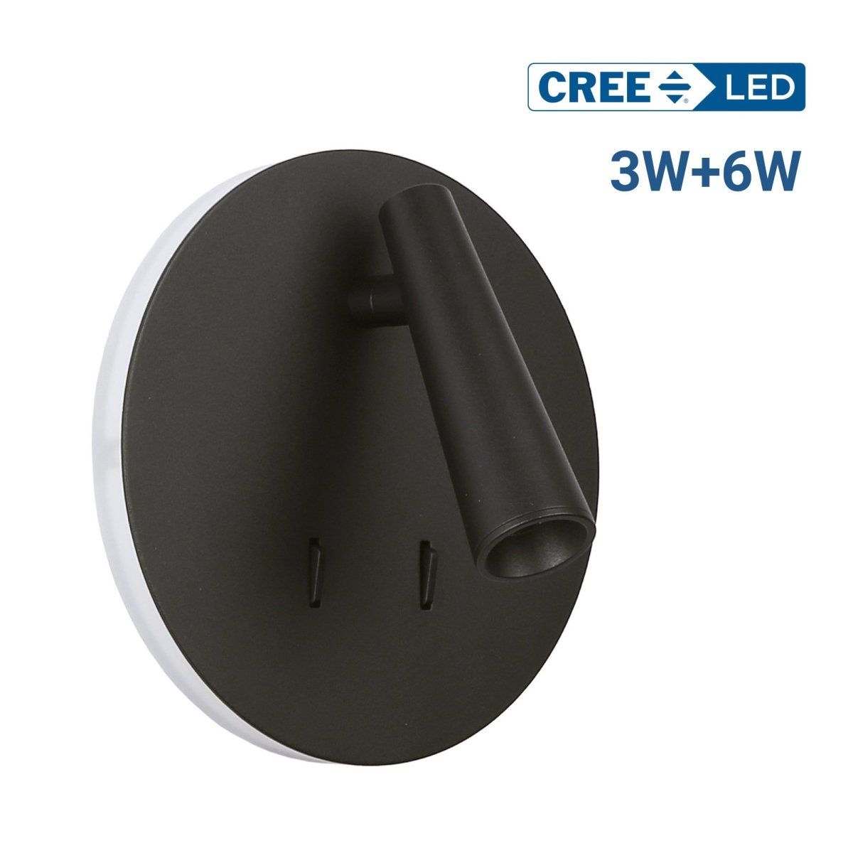 Aplique de pared "FELAM" - 3W + 6W - 2700K - CRI 85 - Barcelona Led-Decoración