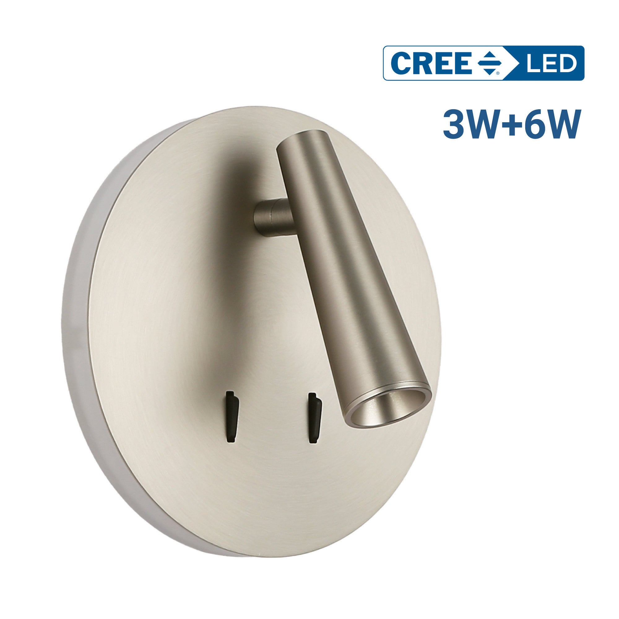 Aplique de pared "FELAM" - 3W + 6W - 2700K - CRI 85 (54)