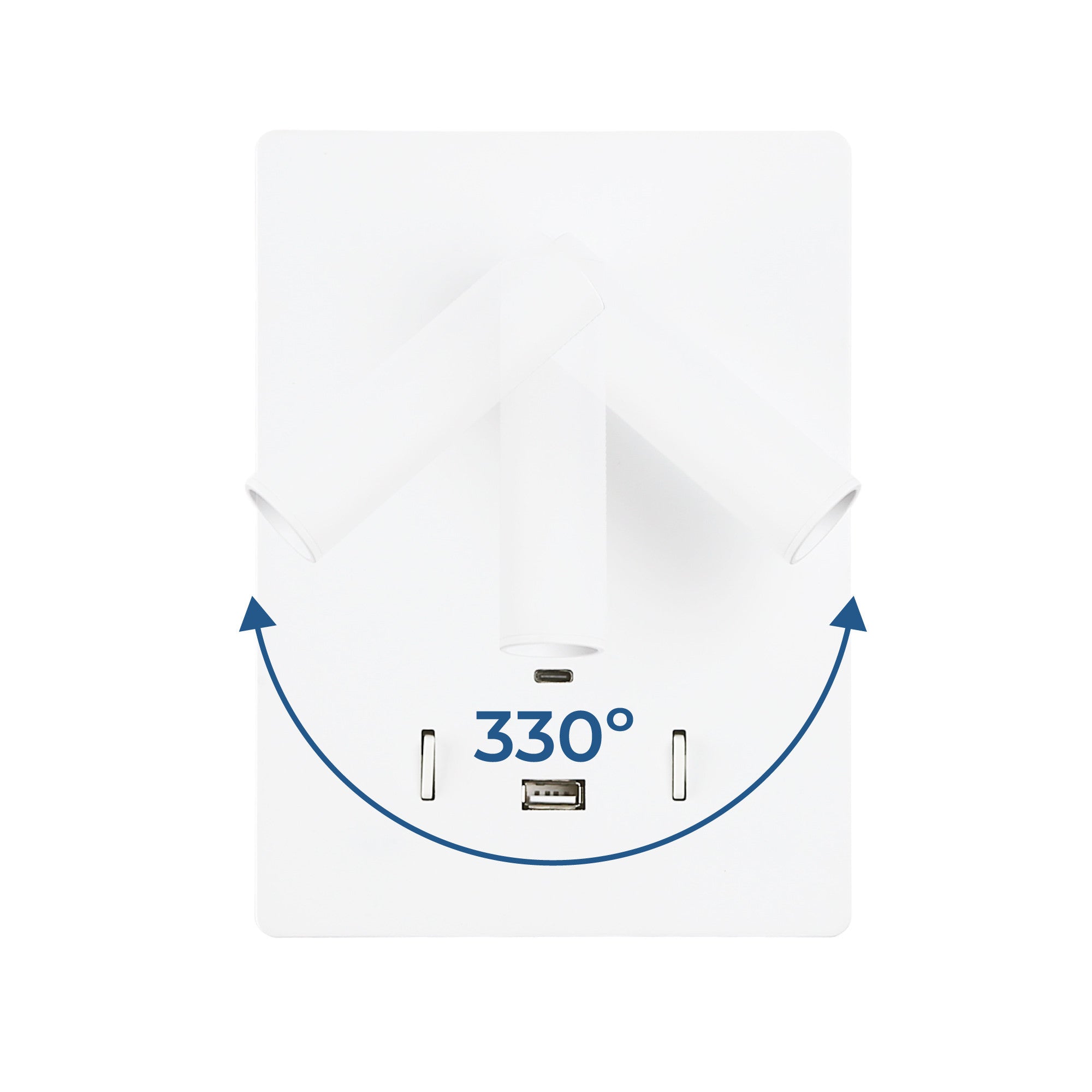 Aplique de pared "CLAUDI" - 3W + 12W - 2700K - USB+USB-C (4)