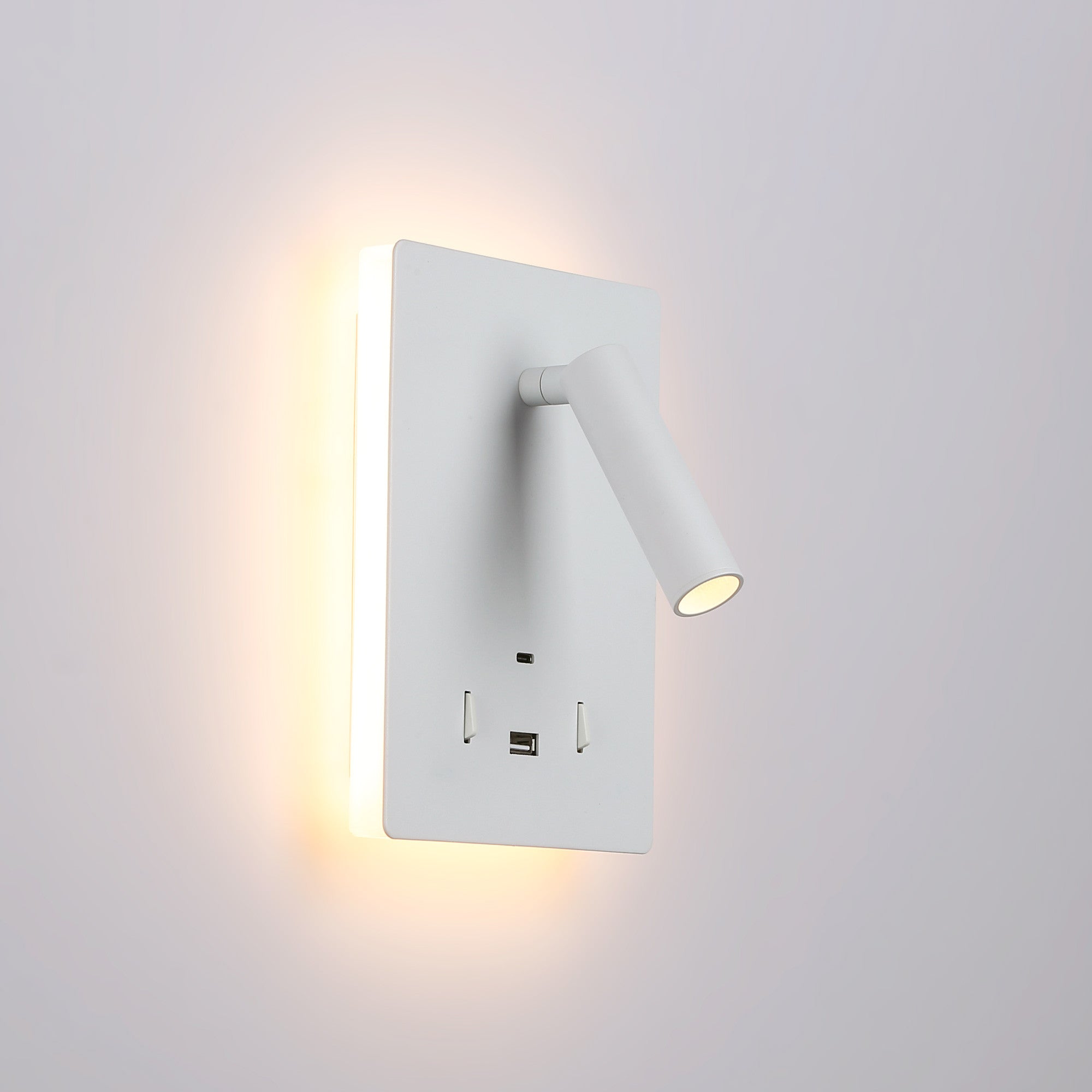 Aplique de pared "CLAUDI" - 3W + 12W - 2700K - USB+USB-C (14)