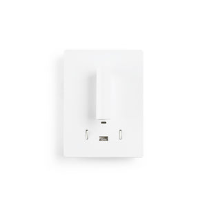 Aplique de pared "CLAUDI" - 3W + 12W - 2700K - USB+USB-C (17)