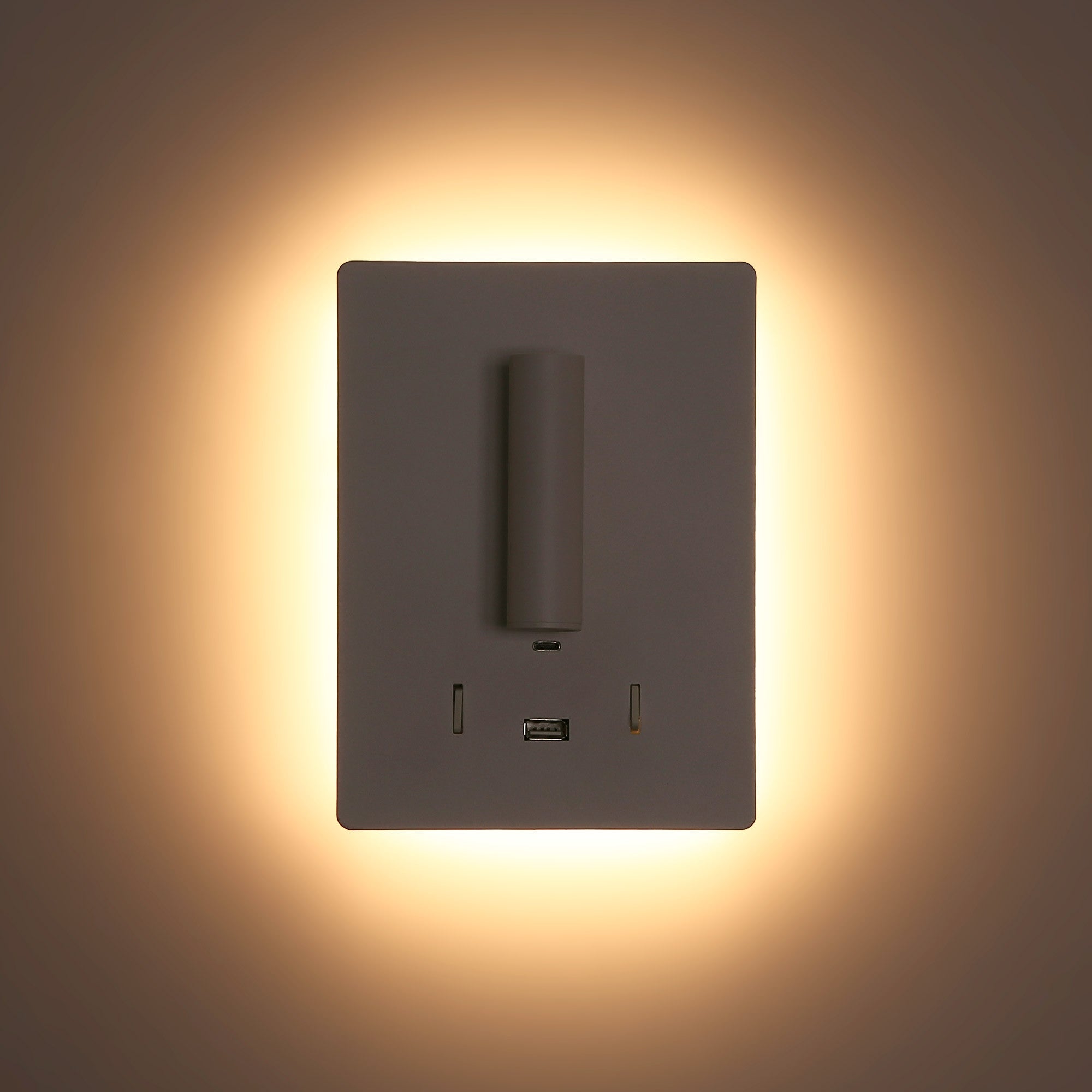 Aplique de pared "CLAUDI" - 3W + 12W - 2700K - USB+USB-C (19)