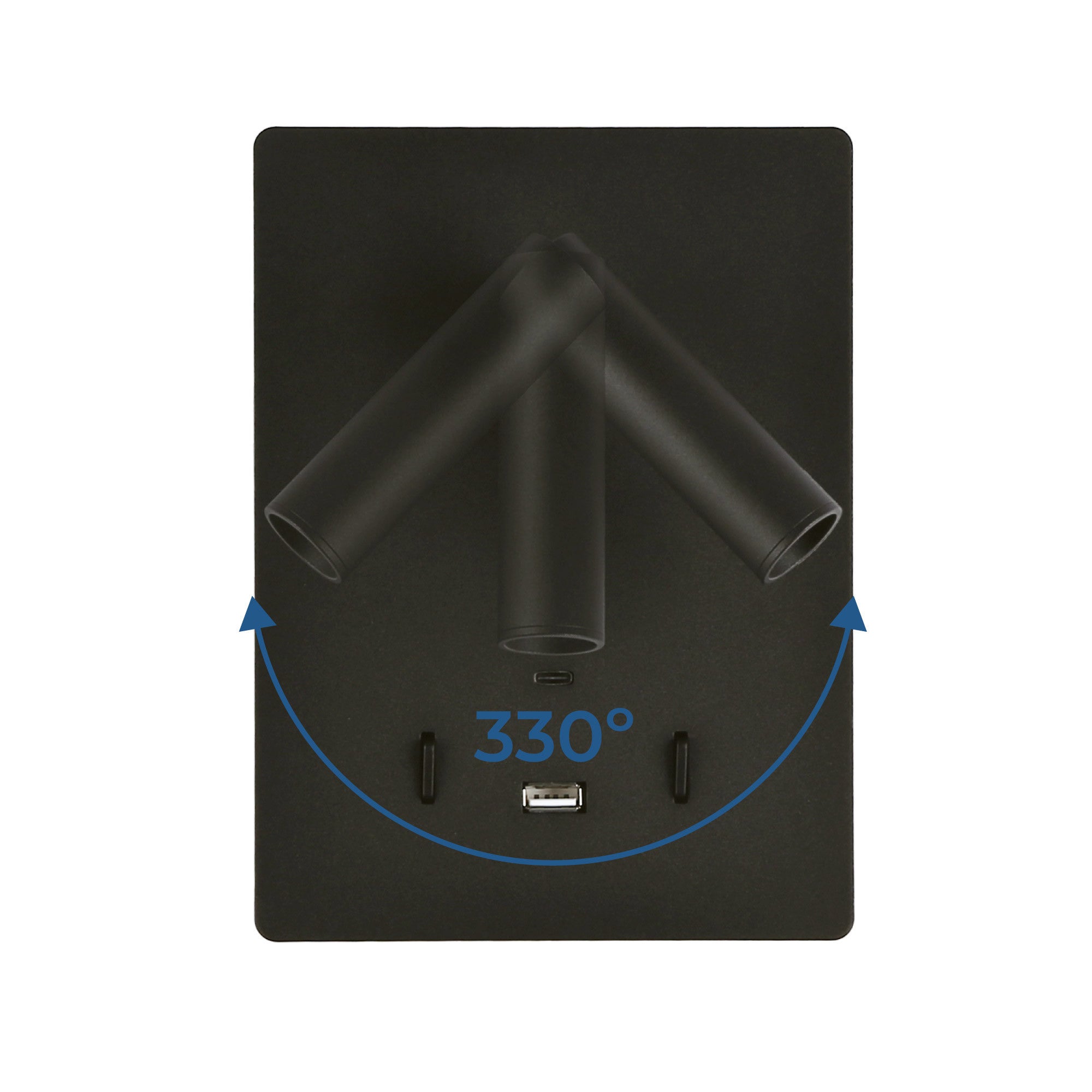 Aplique de pared "CLAUDI" - 3W + 12W - 2700K - USB+USB-C (27)