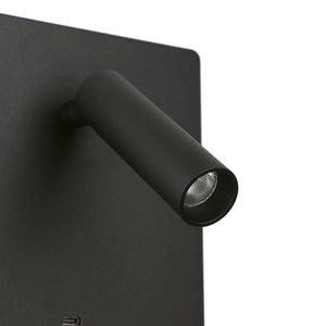 Aplique de pared "CLAUDI" - 3W + 12W - 2700K - USB+USB-C (47)