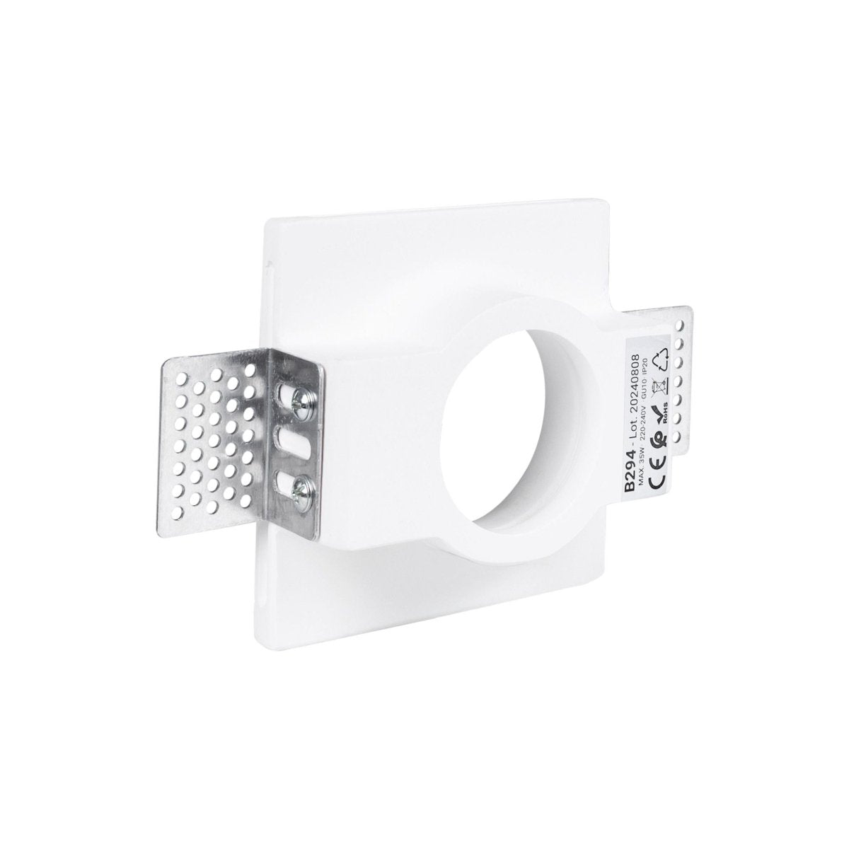 Downlight cuadrado de escayola "MUR" - Trimless - 1 x GU10 - Barcelona Led-