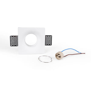Downlight cuadrado de escayola "MUR" - Trimless - 1 x GU10 (5)