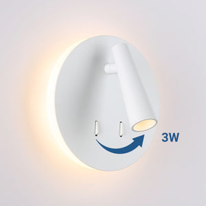 Aplique de pared "FELAM" - 3W + 6W - 2700K - CRI 85 (10)