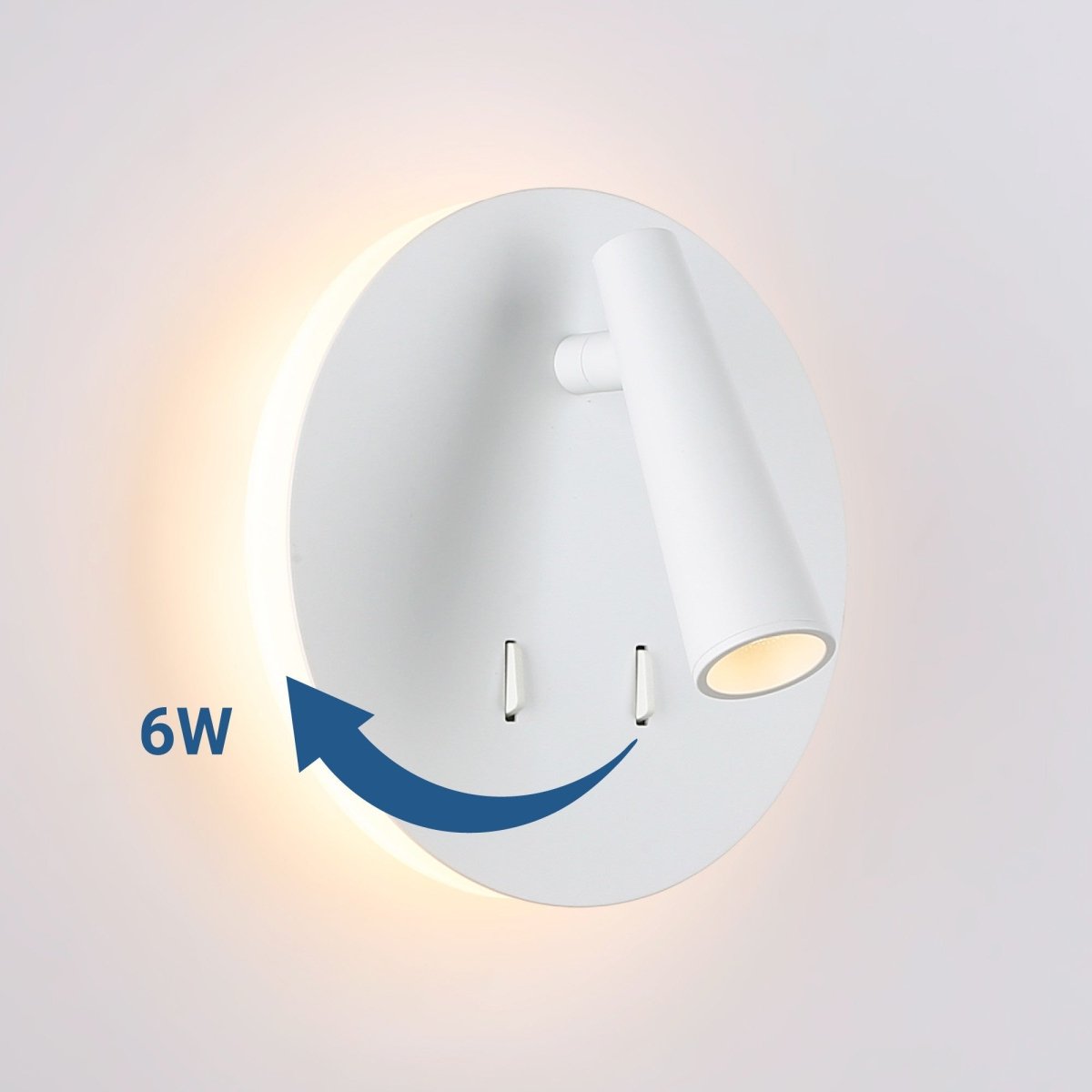 Aplique de pared "FELAM" - 3W + 6W - 2700K - CRI 85 - Barcelona Led-Decoración