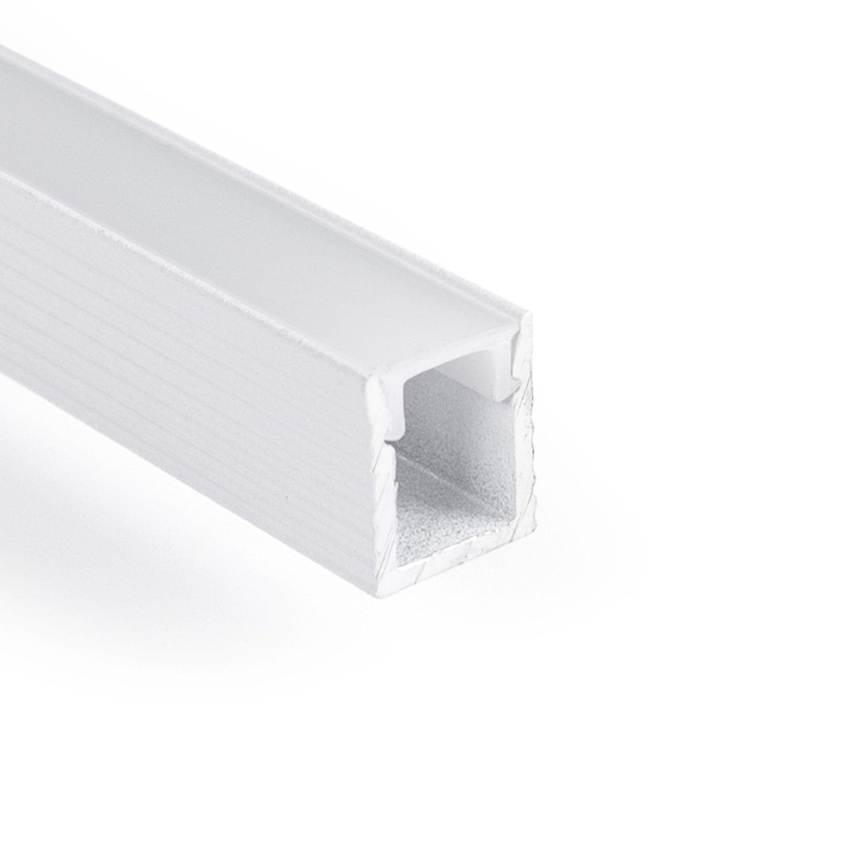 Perfil tira LED de superficie con difusor - Kit completo - 9x7mm - Tira LED ≤5mm - 2 metros - Barcelona Led-
