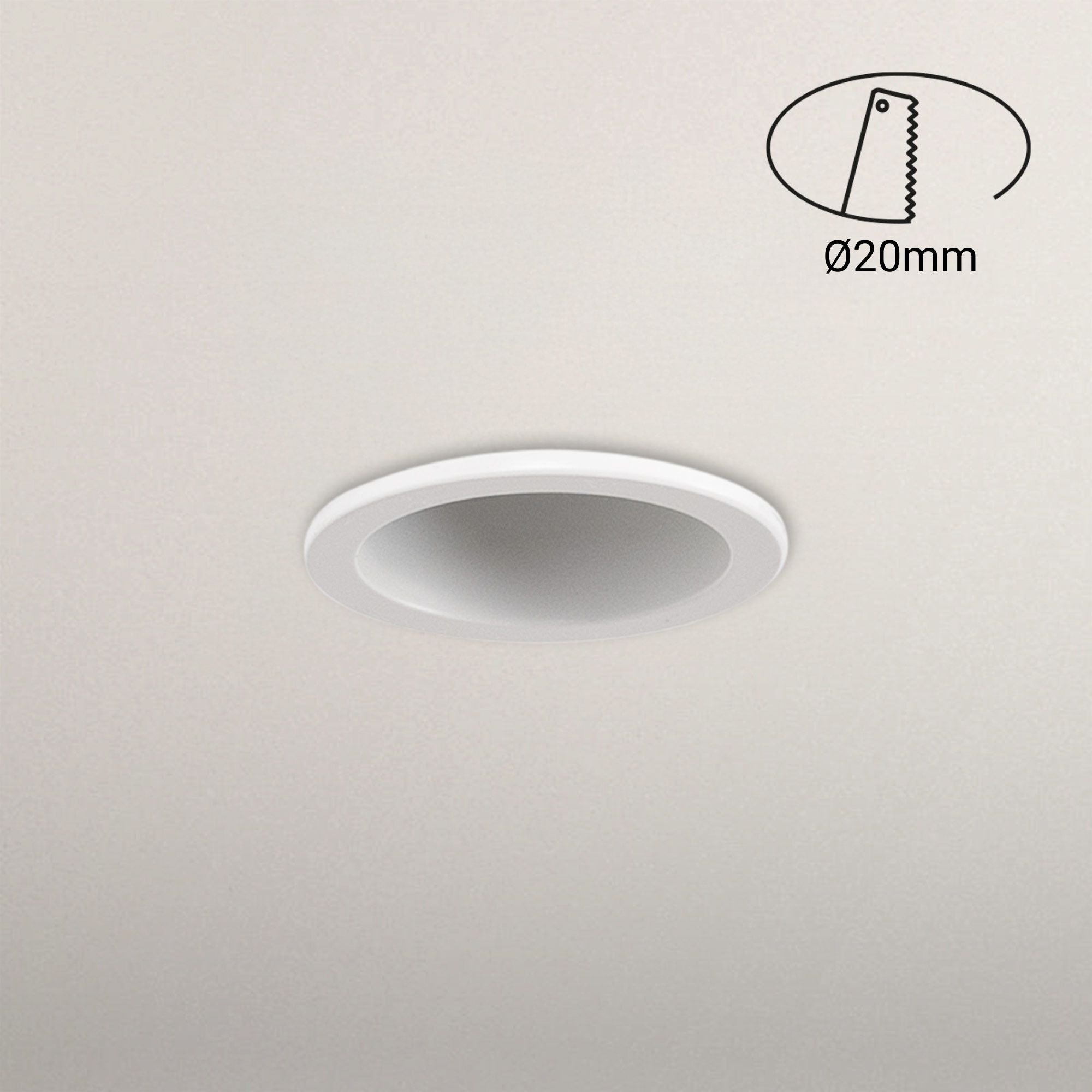 Downlight LED Mini 3W - Chip OSRAM - Bajo UGR - Ø 22mm (22)