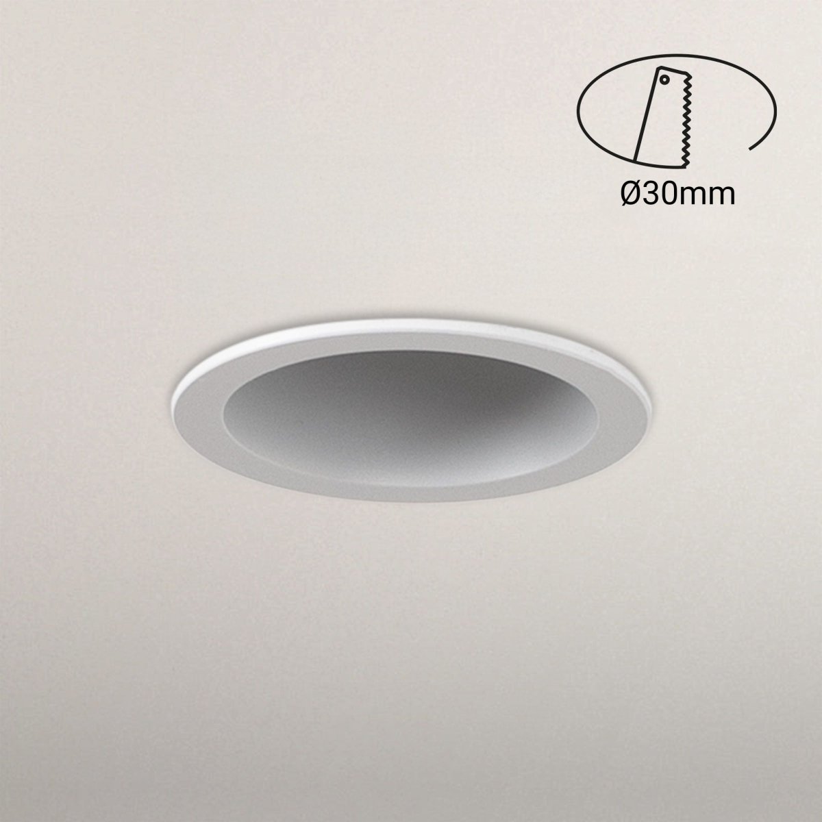 Downlight LED Mini 5W - Chip OSRAM - Bajo UGR - Ø 34mm - Barcelona Led-