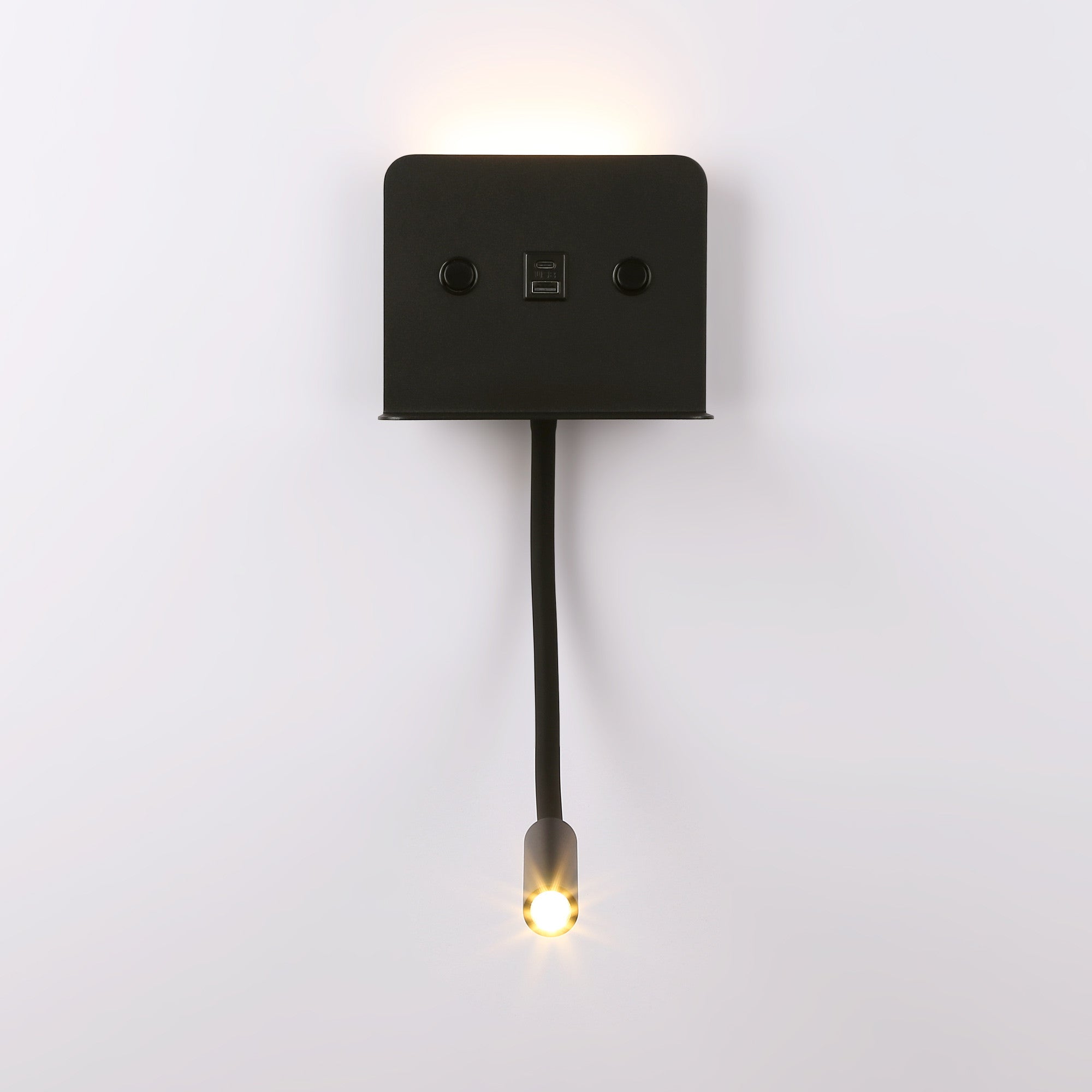 Aplique de pared para lectura "SLANGE 2" - 3W + 6W - Puerto USB + USB-C (33)