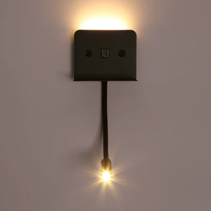 Aplique de pared para lectura "SLANGE 2" - 3W + 6W - Puerto USB + USB-C (34)