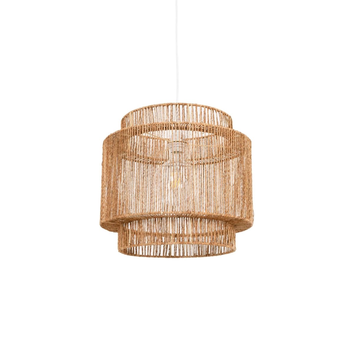 Lámpara colgante de yute "RAWA" - E27 - Barcelona Led-Decoración