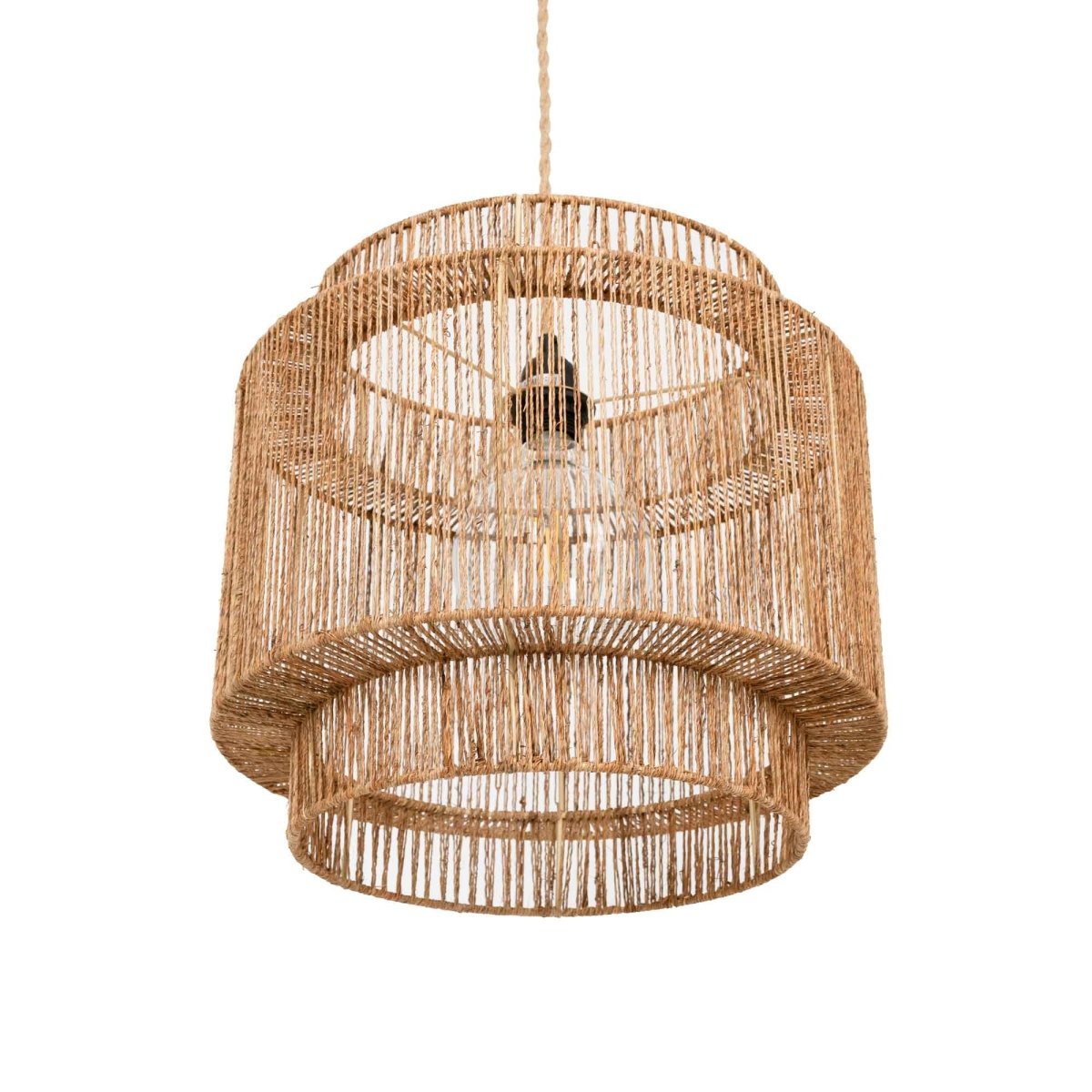 Lámpara colgante de yute "RAWA" - E27 - Barcelona Led-Decoración