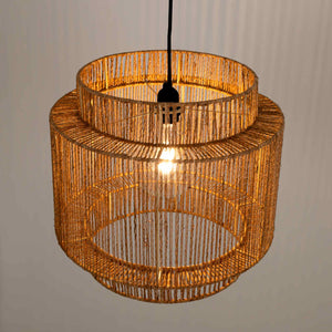 Lámpara colgante de yute "RAWA" - E27 (33)