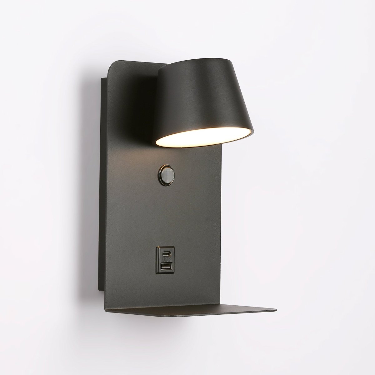 Aplique de pared para lectura "BASKOP" - Puerto USB + USB-C - 6W - Barcelona Led-Decoración
