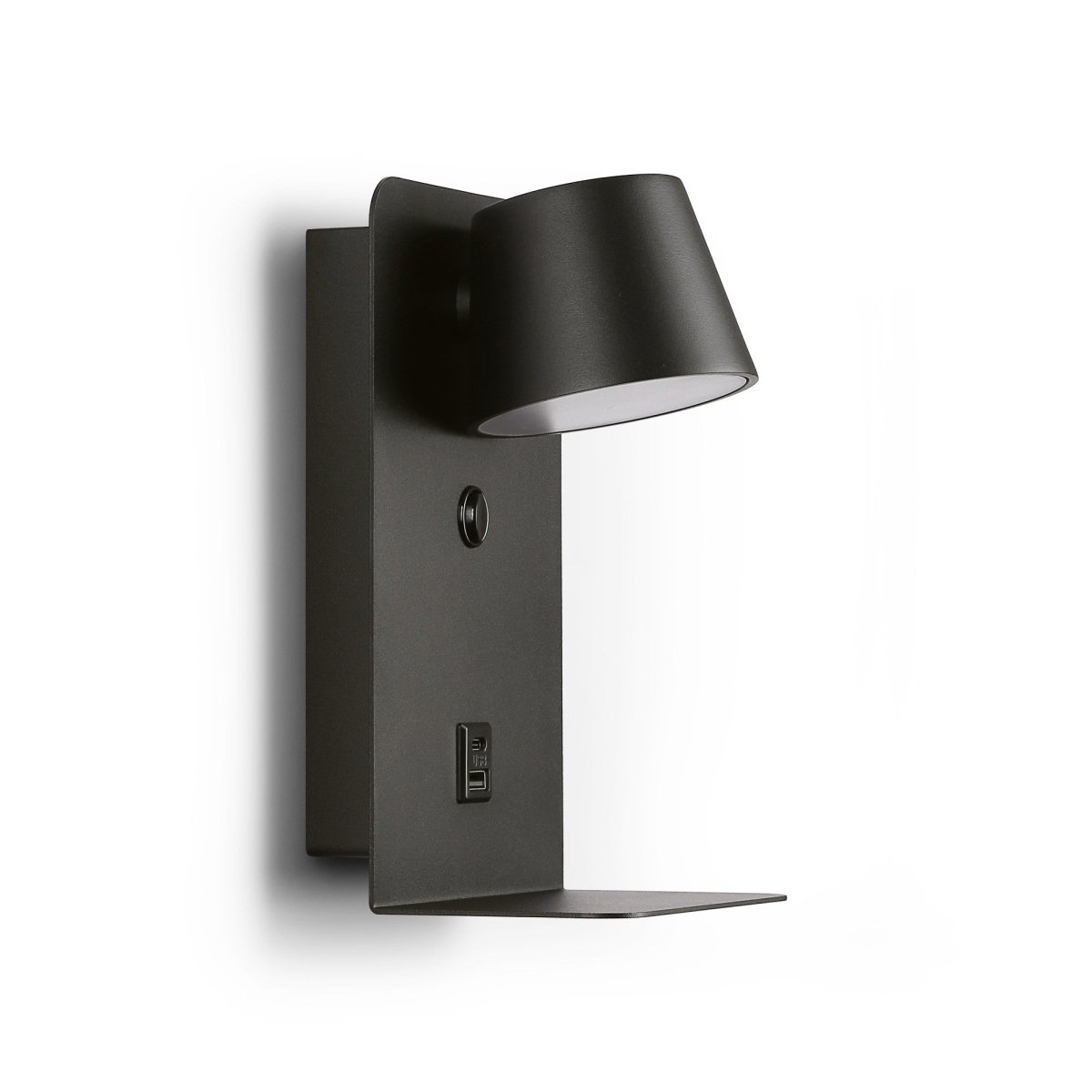 Aplique de pared para lectura "BASKOP" - Puerto USB + USB-C - 6W - Barcelona Led-Decoración