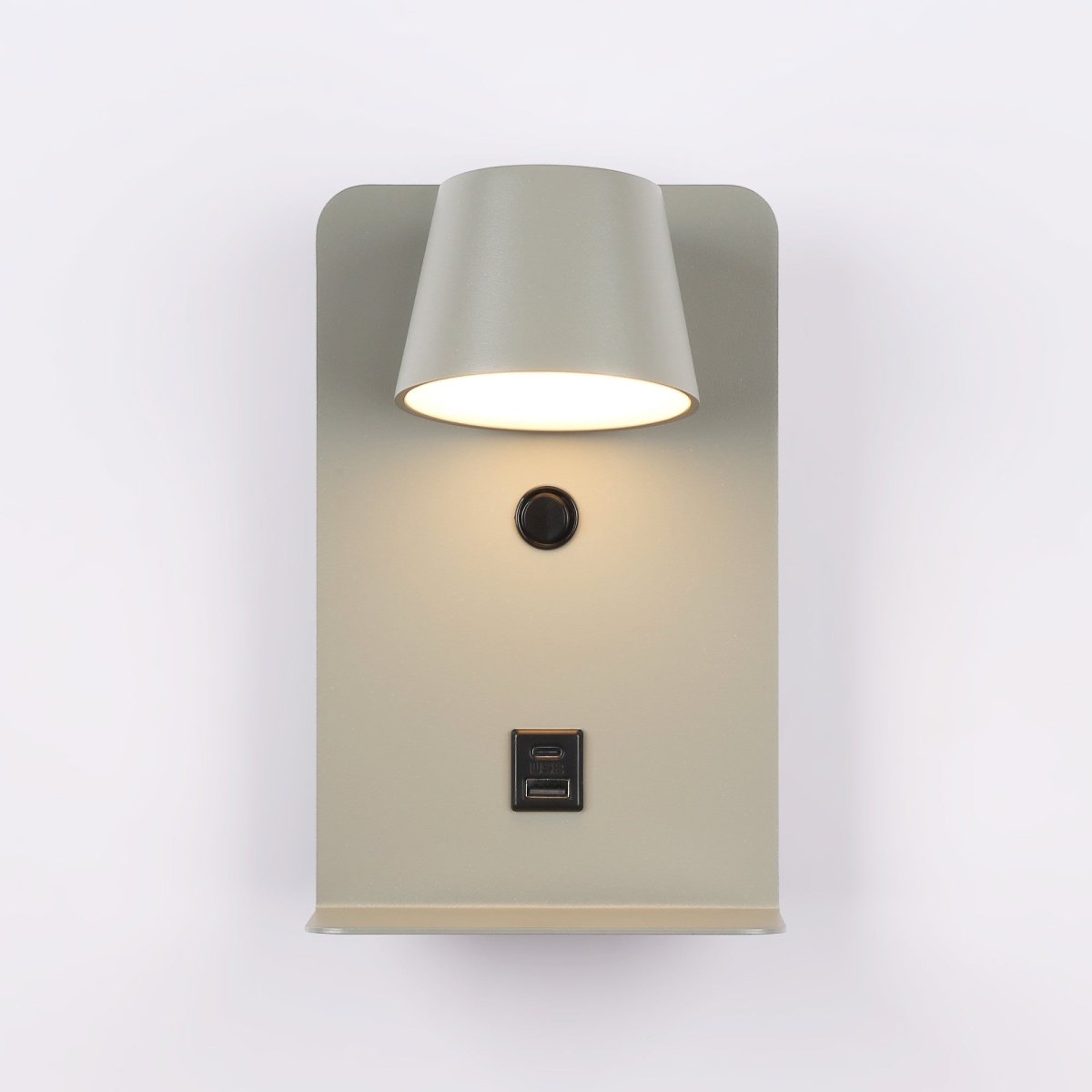 Aplique de pared para lectura "BASKOP" - Puerto USB + USB-C - 6W - Barcelona Led-Decoración