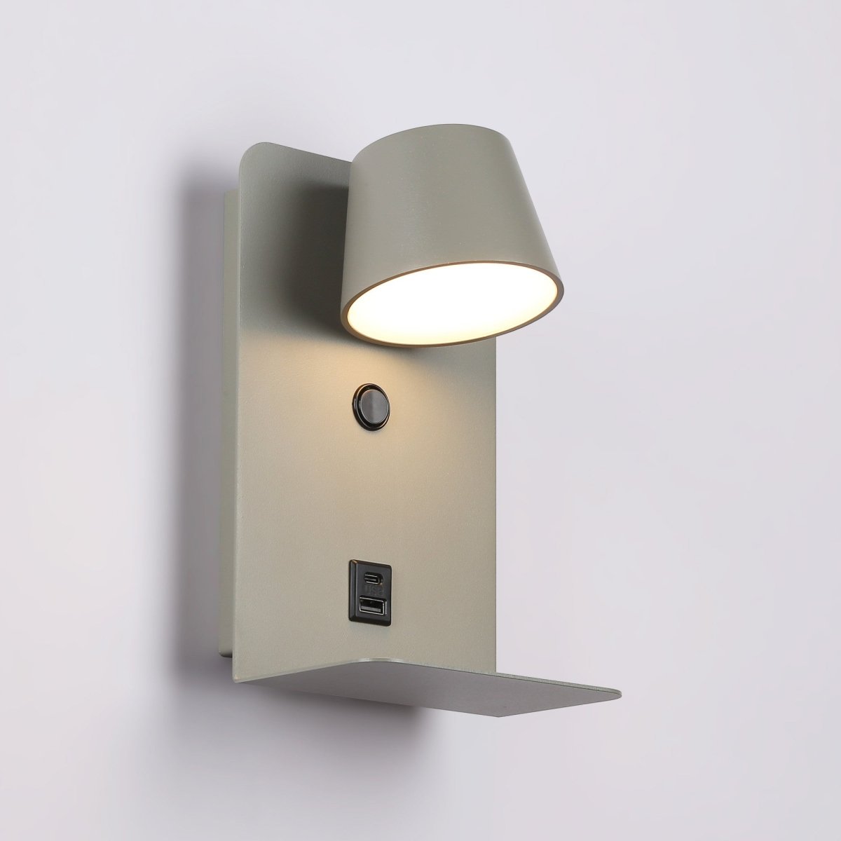 Aplique de pared para lectura "BASKOP" - Puerto USB + USB-C - 6W - Barcelona Led-Decoración