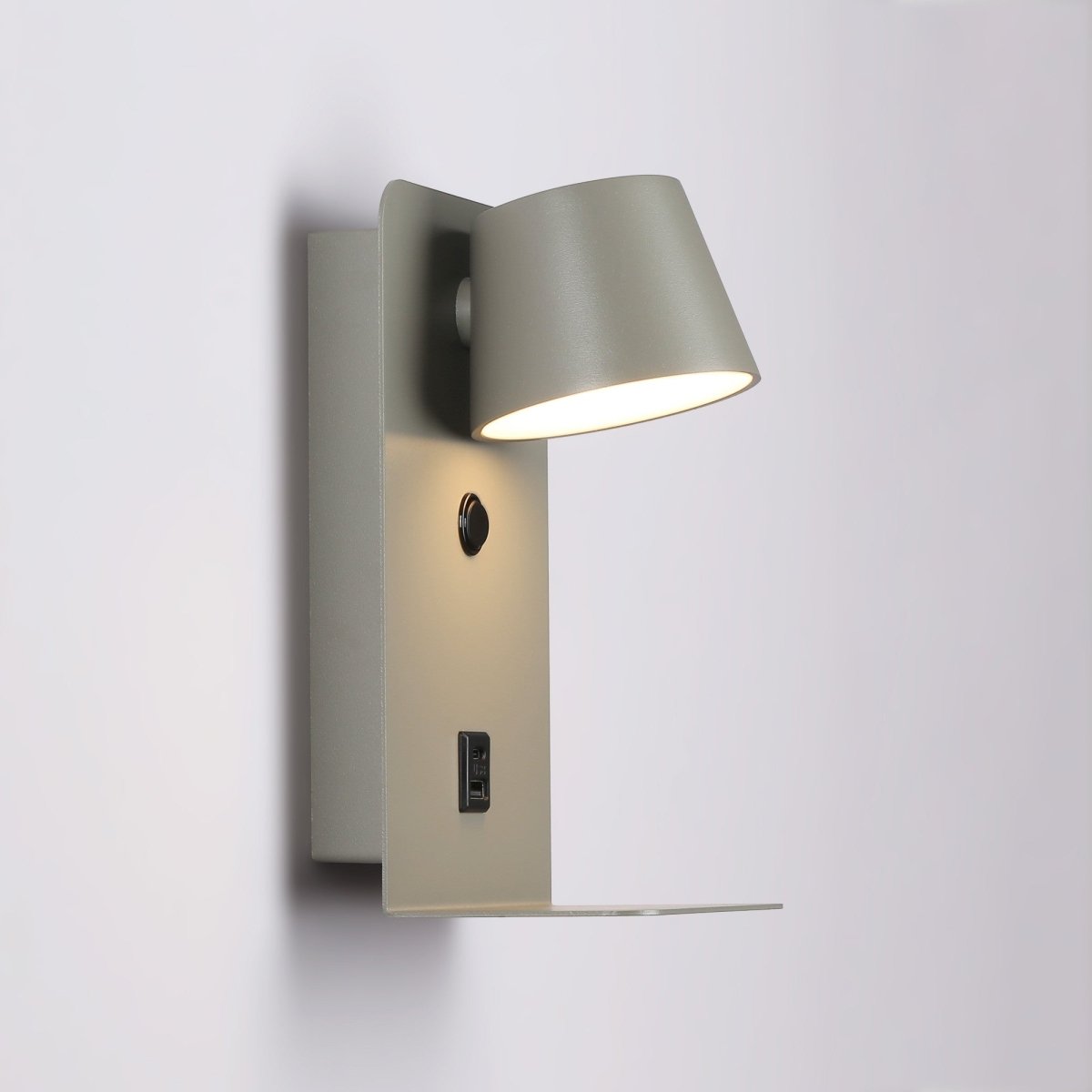 Aplique de pared para lectura "BASKOP" - Puerto USB + USB-C - 6W - Barcelona Led-Decoración